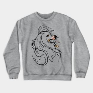 Dog lineart Samoyed Crewneck Sweatshirt